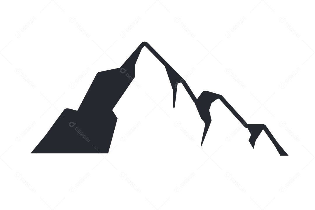 Ícone de Montanha Ilustração Vetor EPS