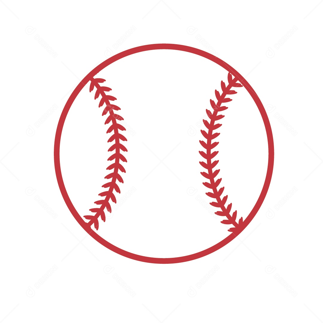 Bola de Beisebol Ilustração Vetor EPS