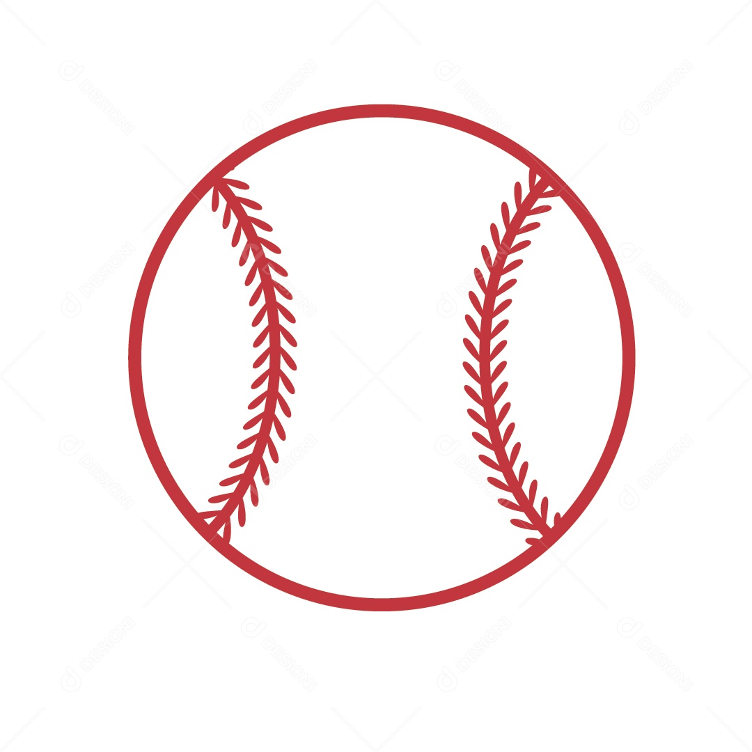 Bola de Beisebol Ilustração Vetor EPS