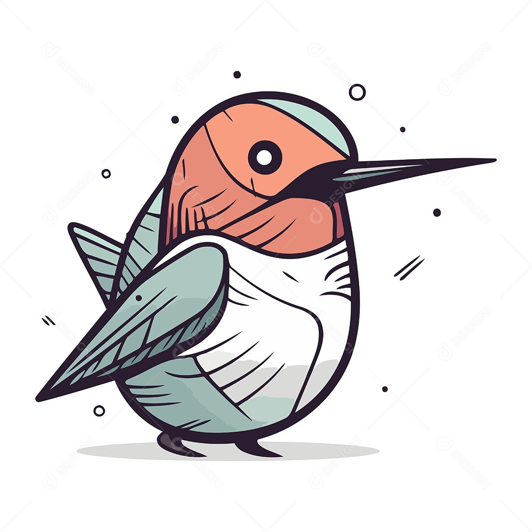 Pica Pau de Desenho Animado Ilustração Vetor EPS