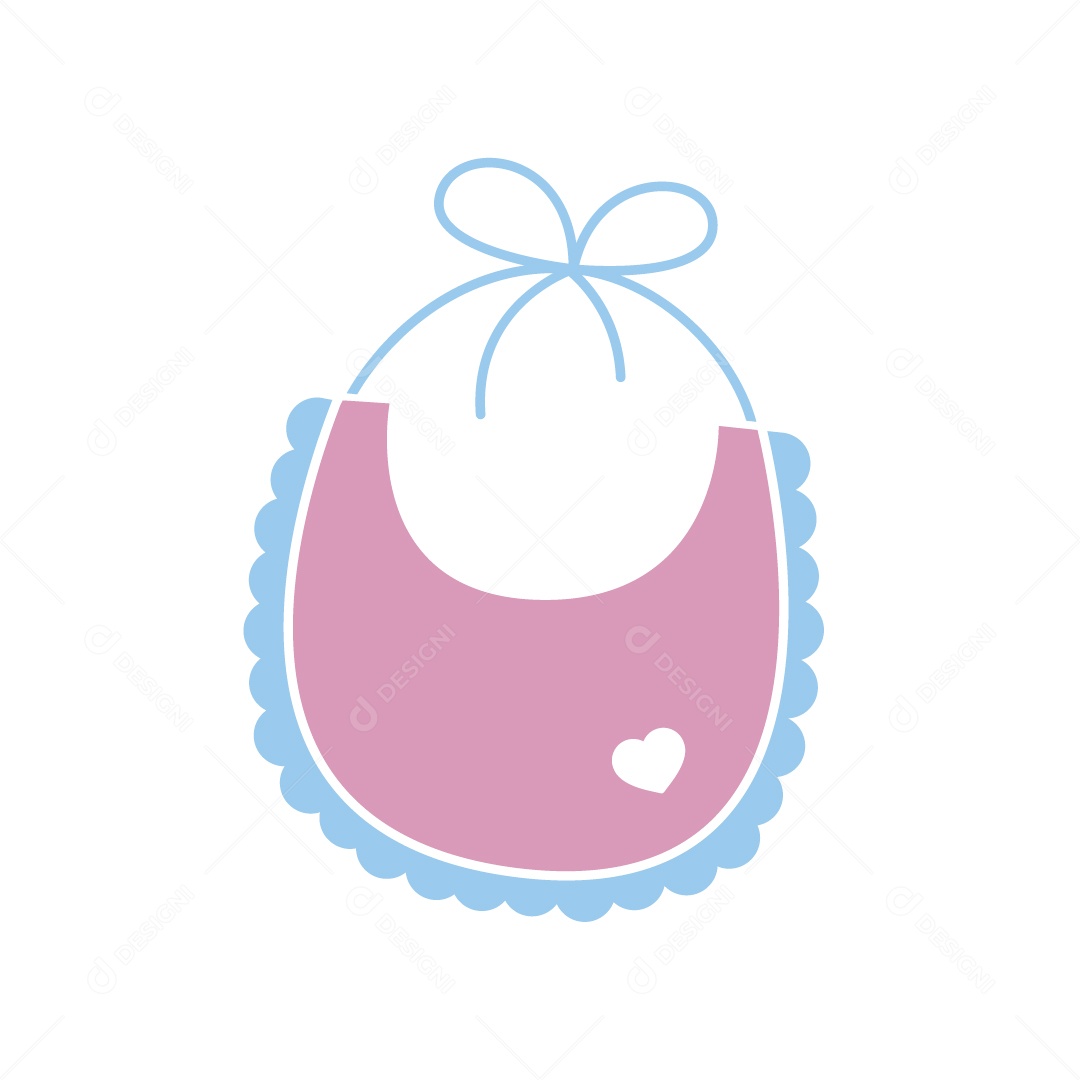 Babador de Bebê Ilustração Vetor EPS