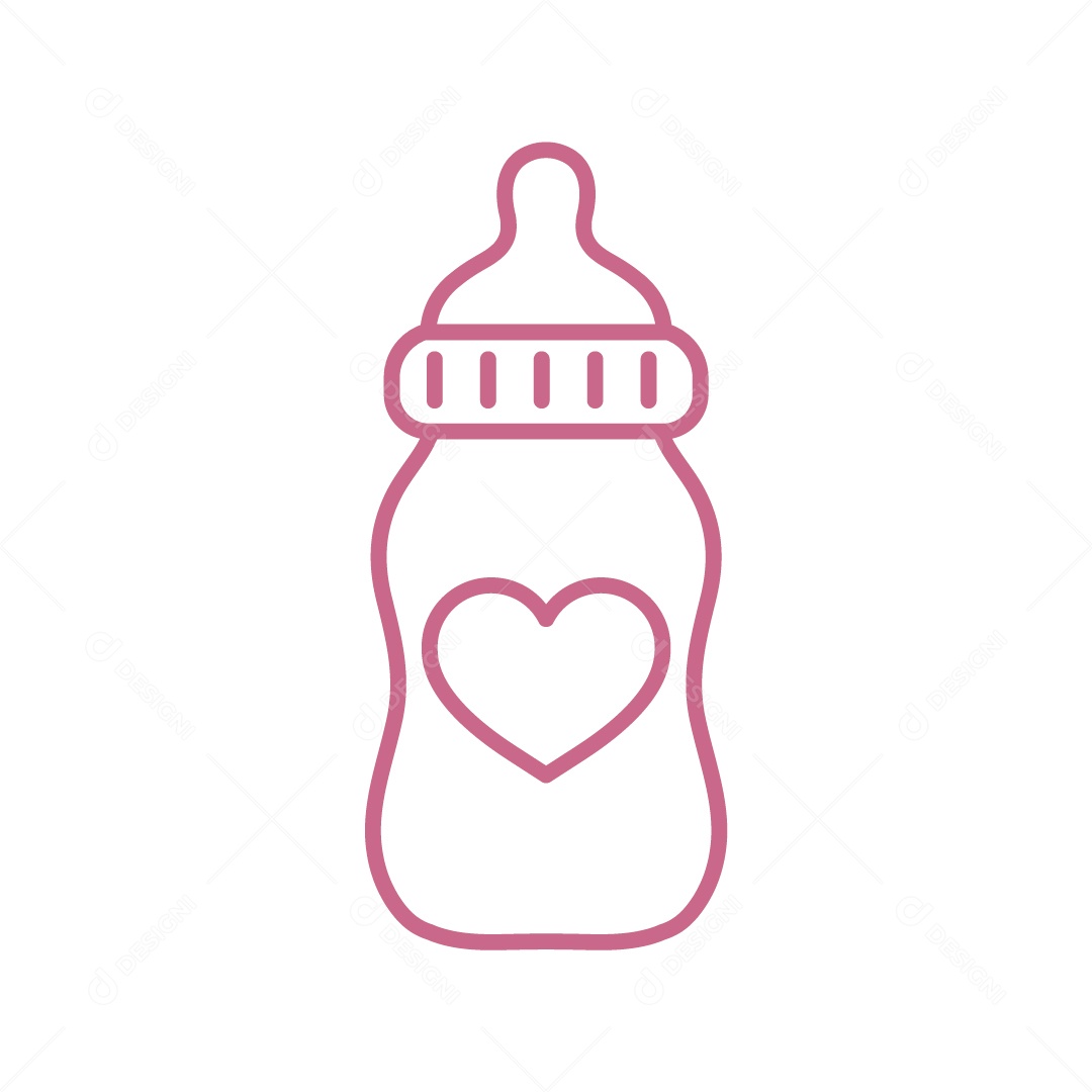 Ícone de Mamadeira Ilustração Vetor EPS