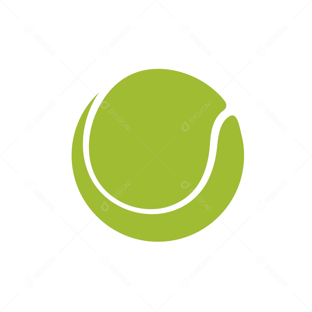 Bola de Tênis Ilustração Vetor EPS