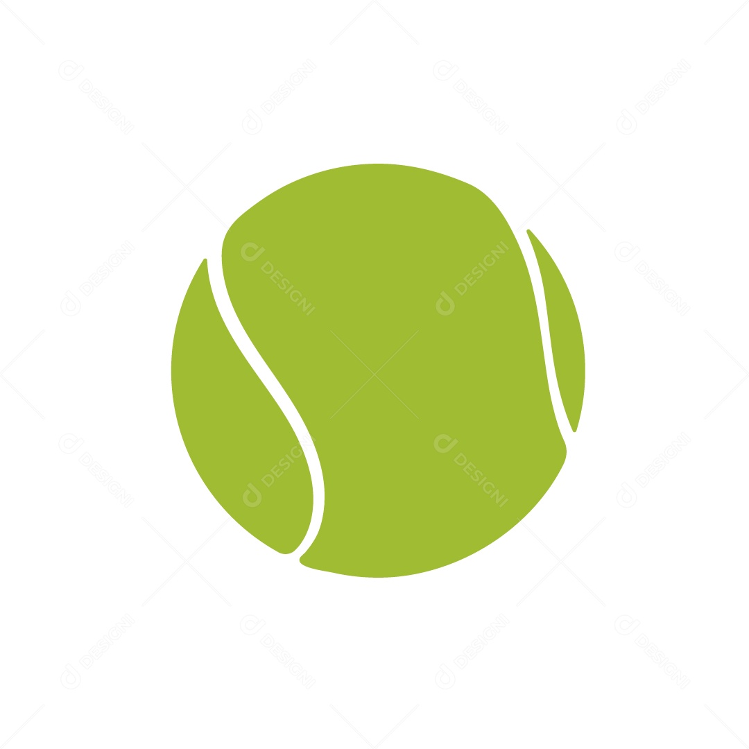 Bola de Tênis Ilustração Vetor EPS