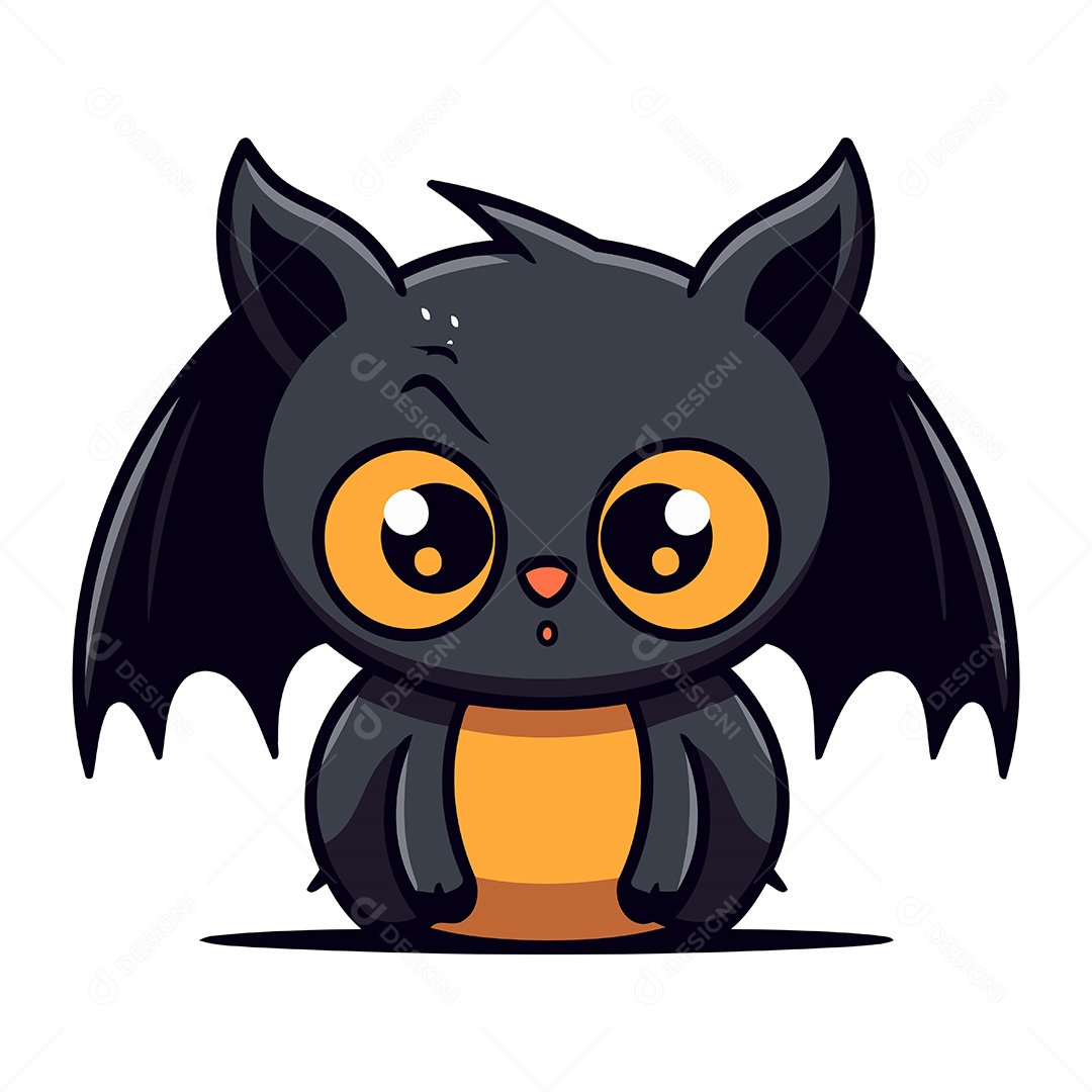 Morcego de Desenho Animado Ilustração Vetor EPS