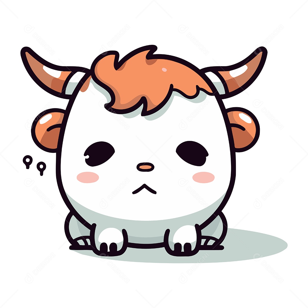 Tourinho Fofo de Desenho Animado Ilustração Vetor EPS