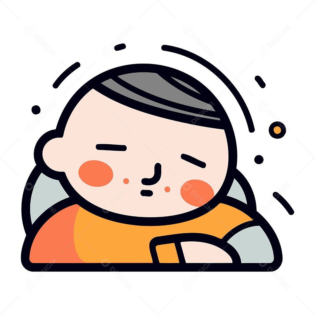 Menino de Desenho Animado Ilustração Vetor EPS