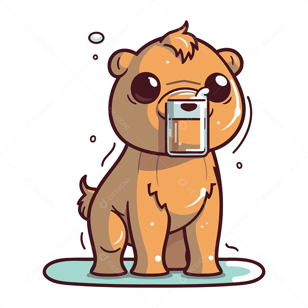 Desenho Animado de Animal Ilustração Vetor EPS