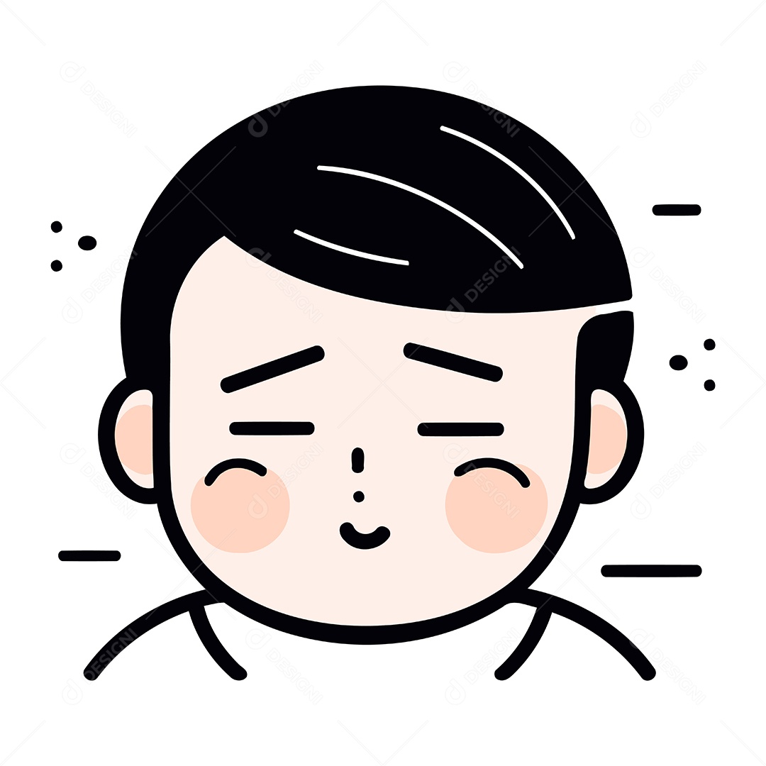 Homem de Desenho Animado Ilustração Vetor EPS