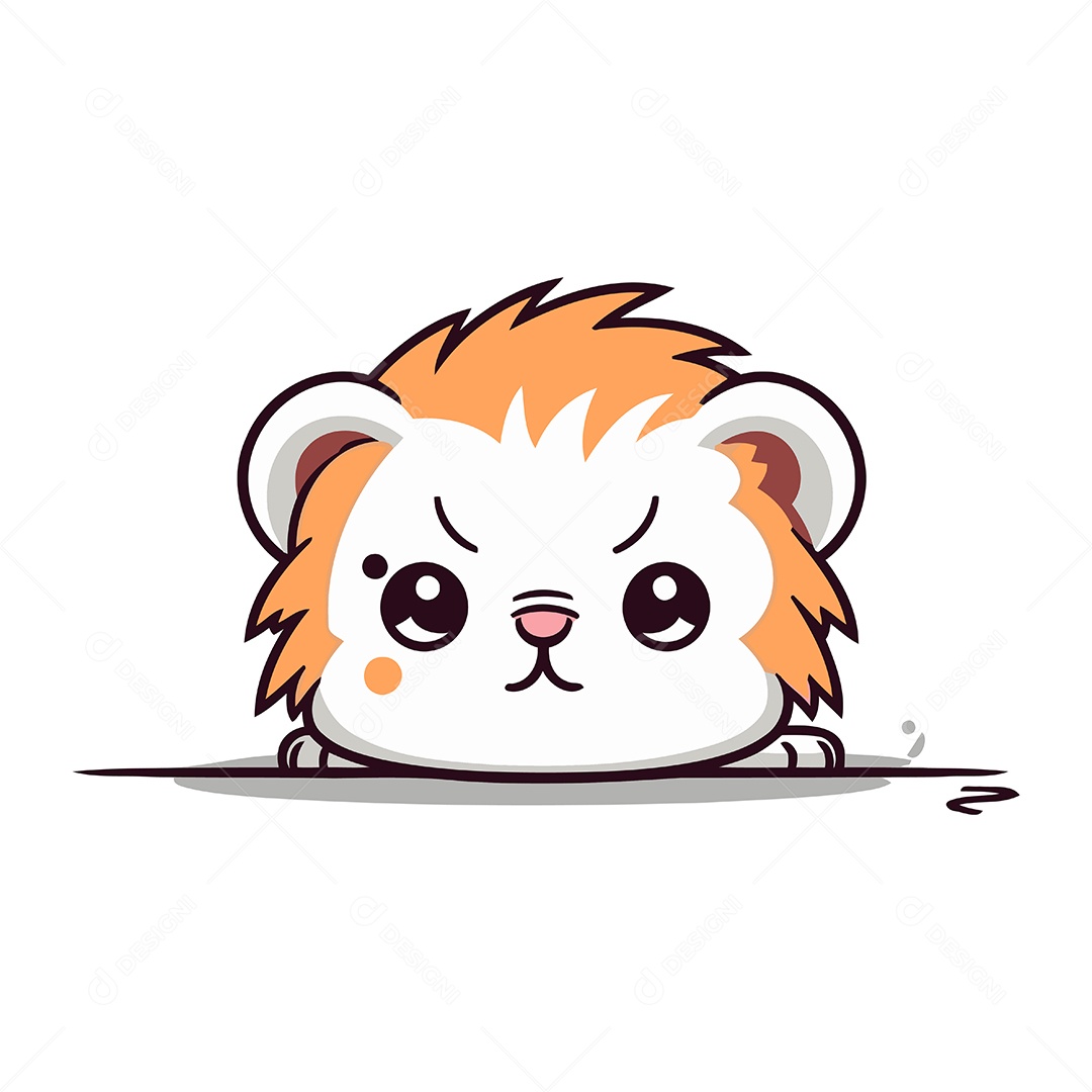 Hamster Fofo de Desenho Animado Ilustração Vetor EPS