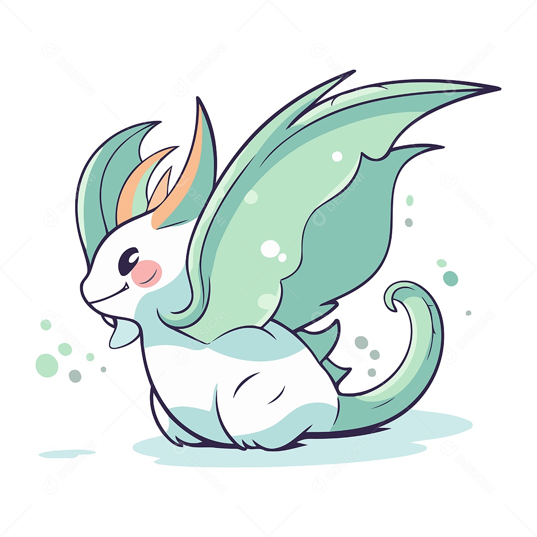 Monstro de Desenho Animado Ilustração Vetor EPS