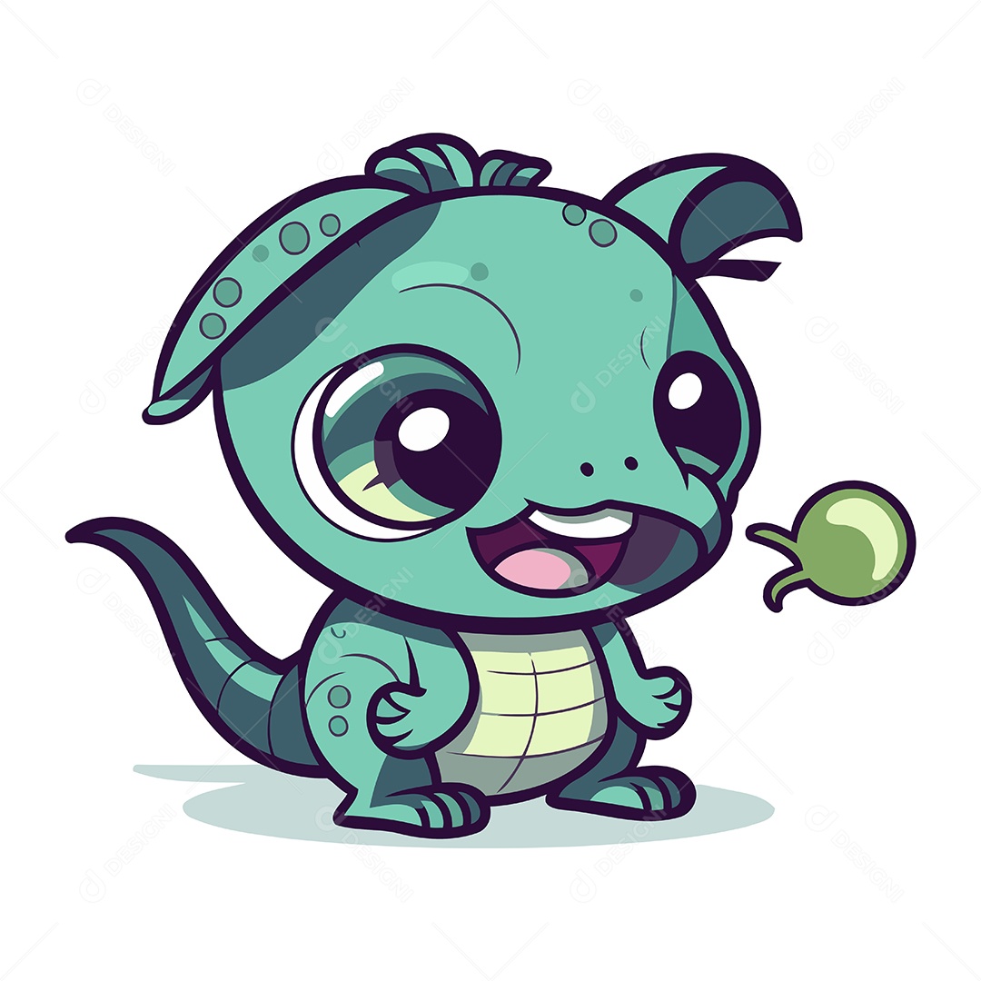 Monstro de Desenho Animado Ilustração Vetor EPS