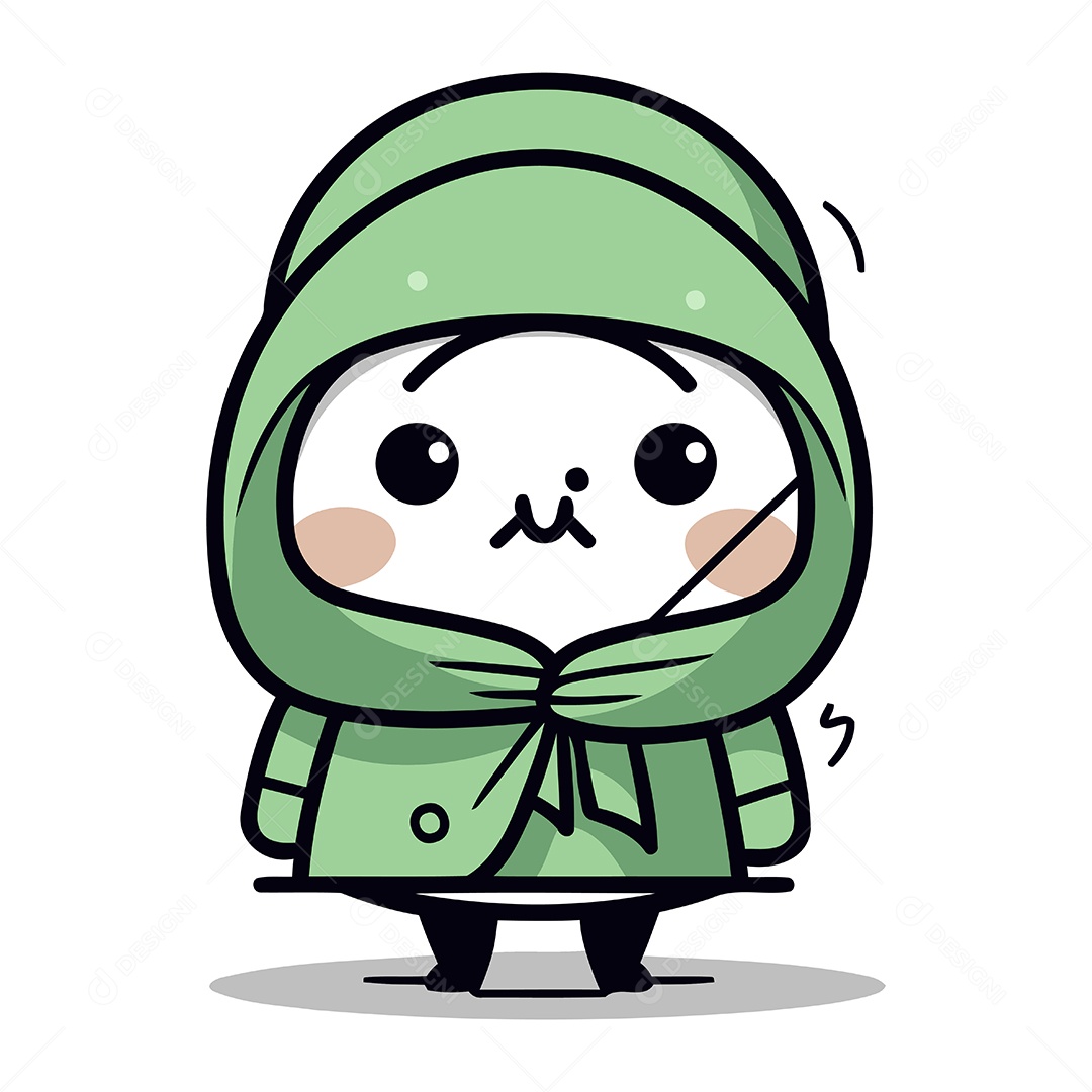 Boneco de Neve Desenho Animado Ilustração Vetor EPS