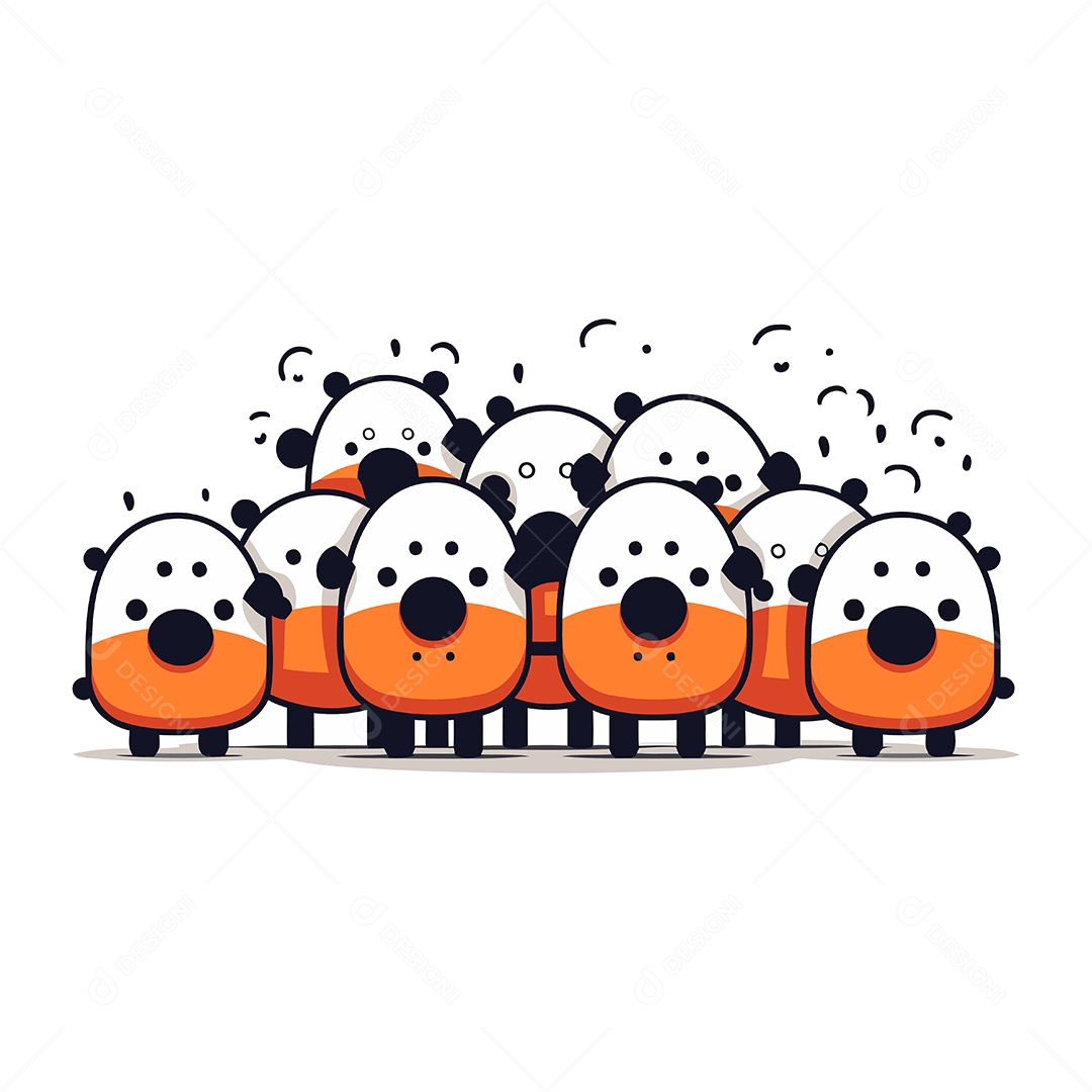 Desenho Animado de Animais Ilustração Vetor EPS