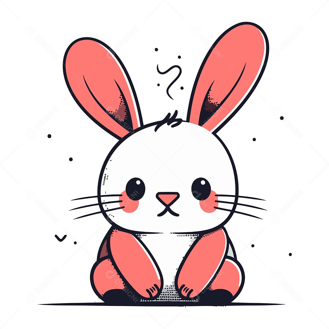 Tubarão de Desenho Animado Ilustração Vetor EPS