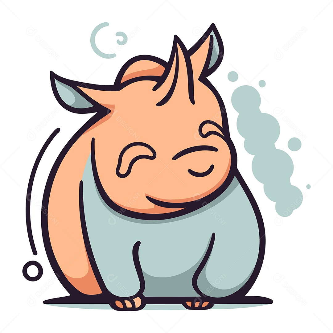 Monstro de Desenho Animado Ilustração Vetor EPS