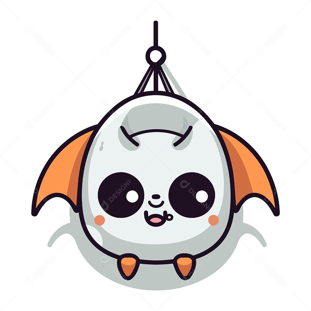 Morcego de Desenho Animado Ilustração Vetor EPS