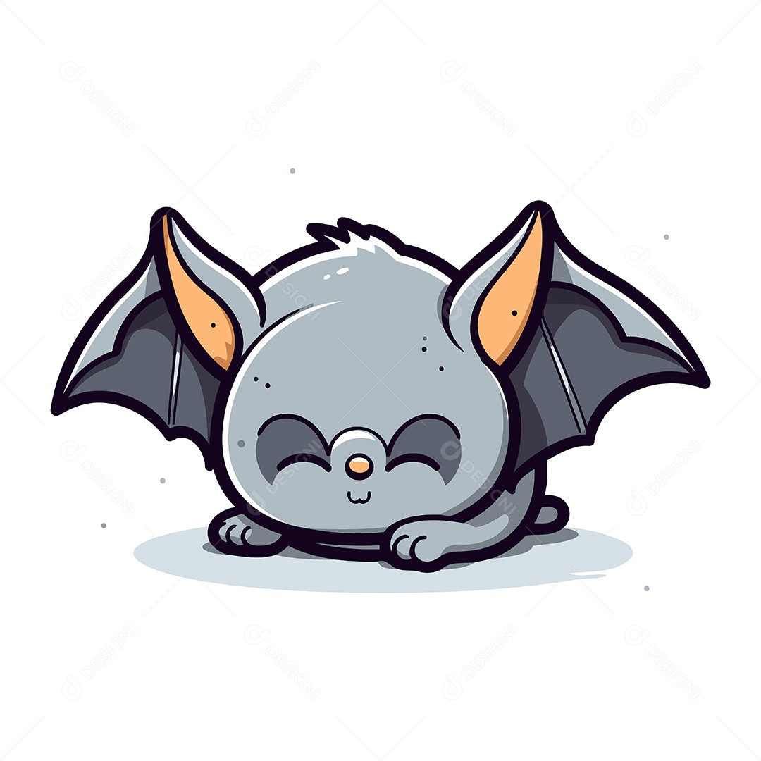 Morcego de Desenho Animado Ilustração Vetor EPS
