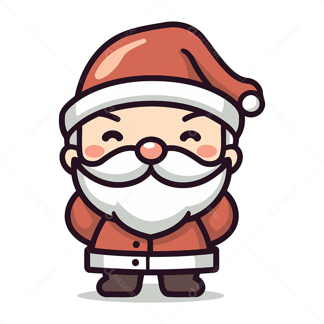 Papai Noel de Desenho Animado Ilustração Vetor EPS