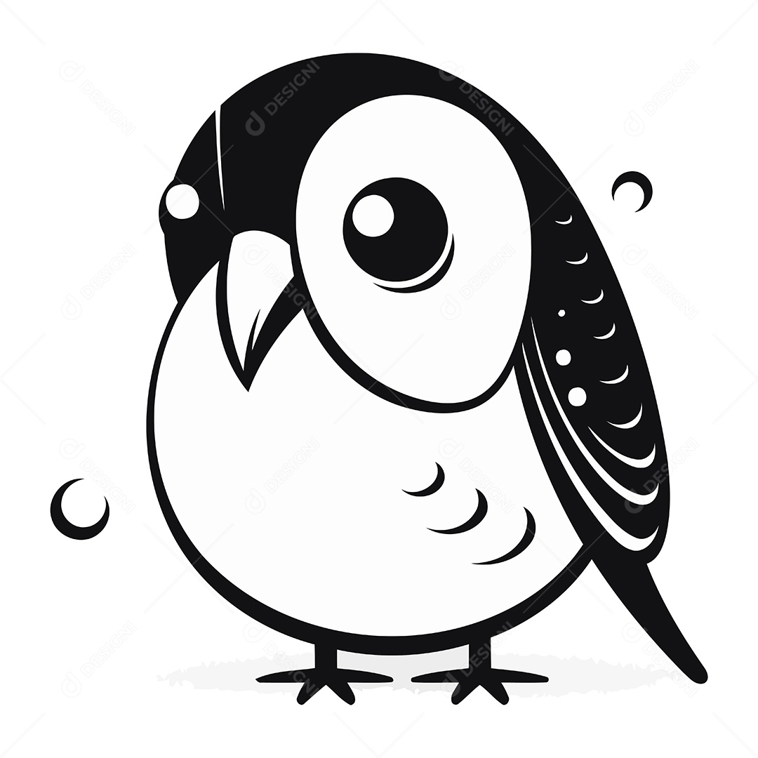 Coruja de Desenho Animado Fofa Ilustração Vetor EPS