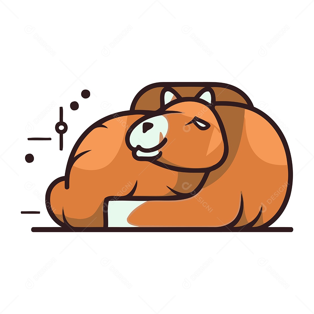 Camelo de Desenho Animado Ilustração Vetor EPS