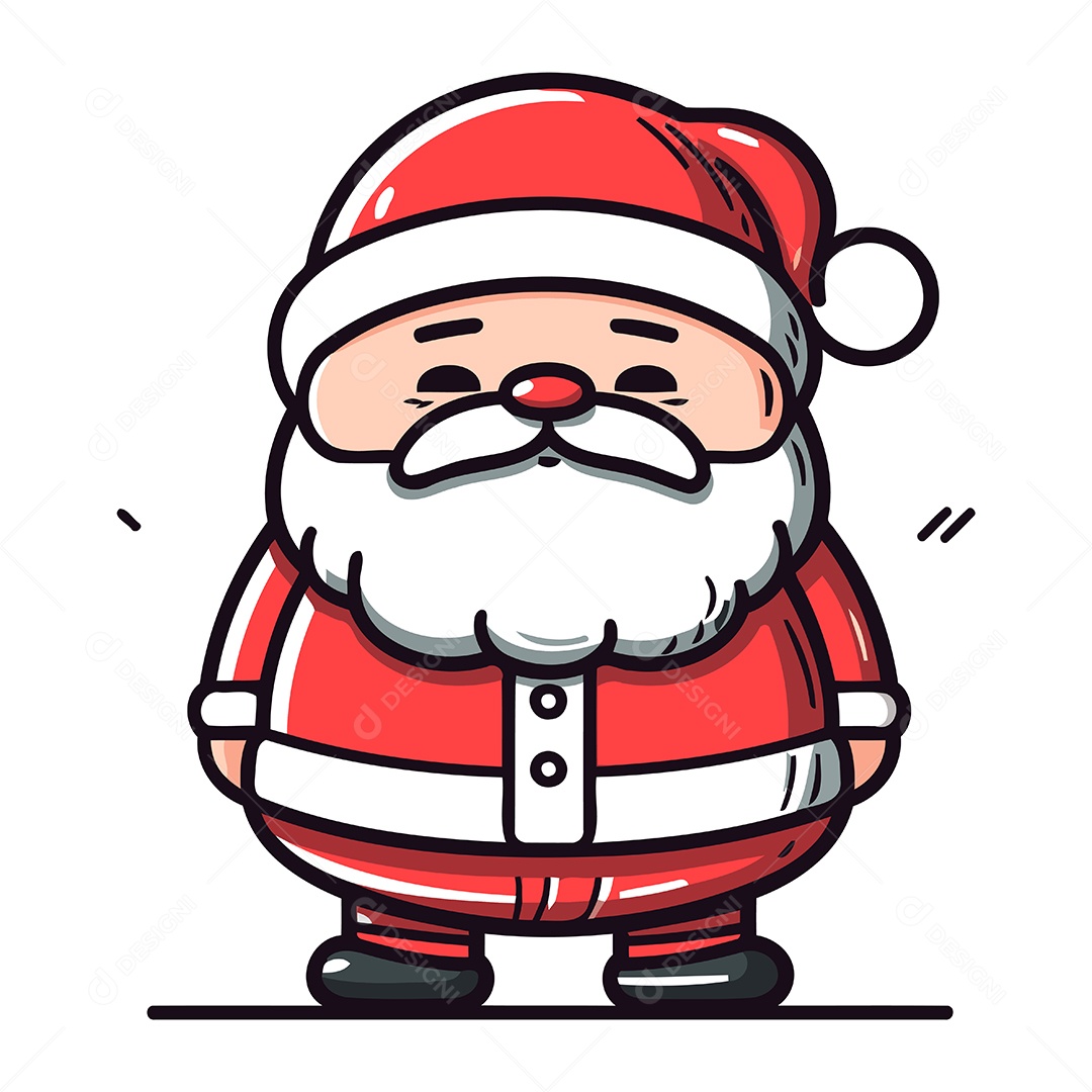 Papai Noel de Desenho Animado Ilustração Vetor EPS