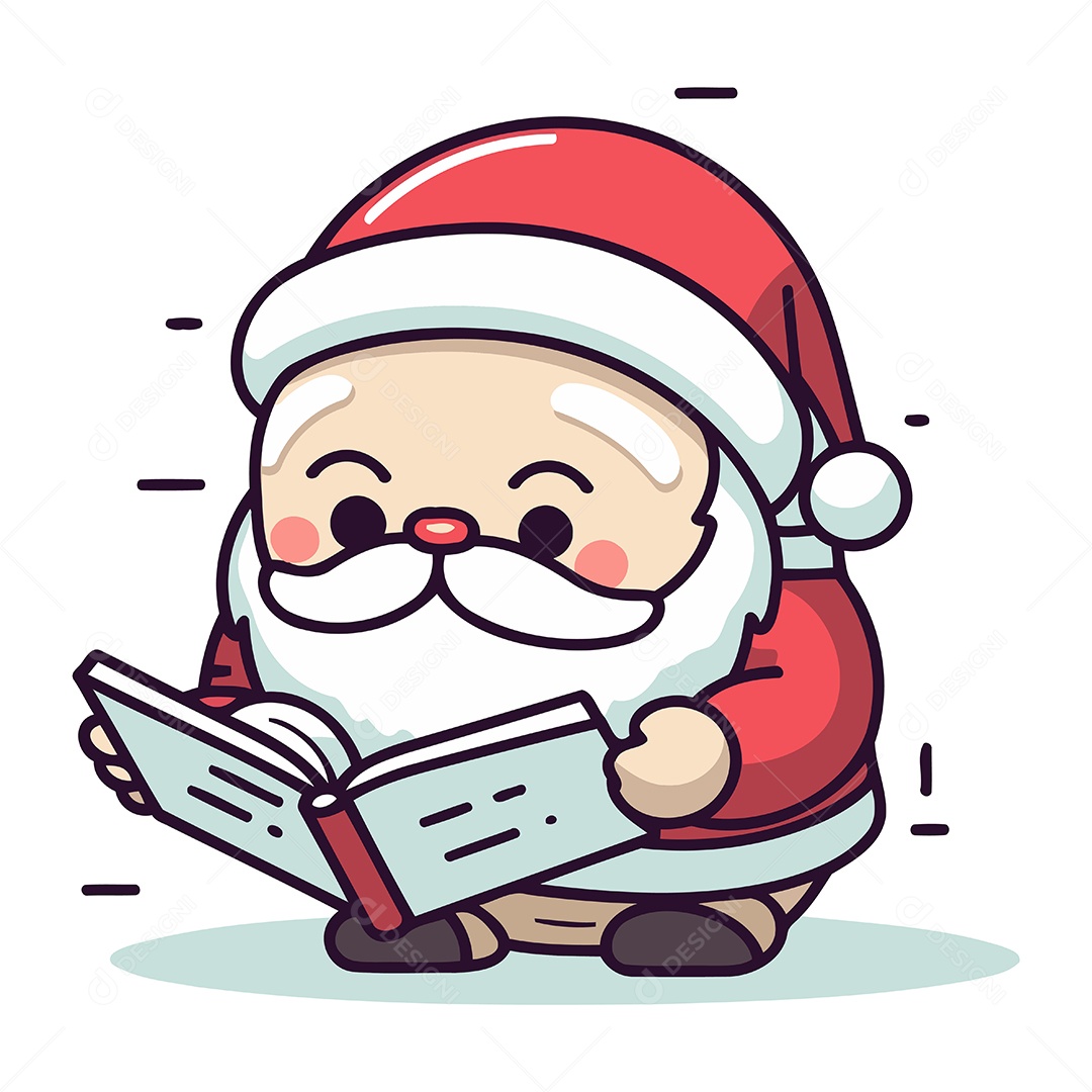 Papai Noel de Desenho Animado Ilustração Vetor EPS