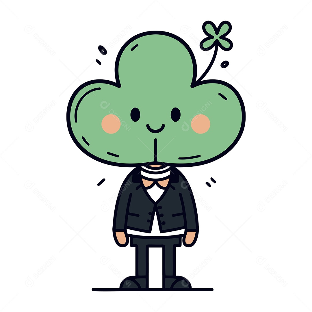 Personagem do Dia de São Patrício Ilustração Vetor EPS