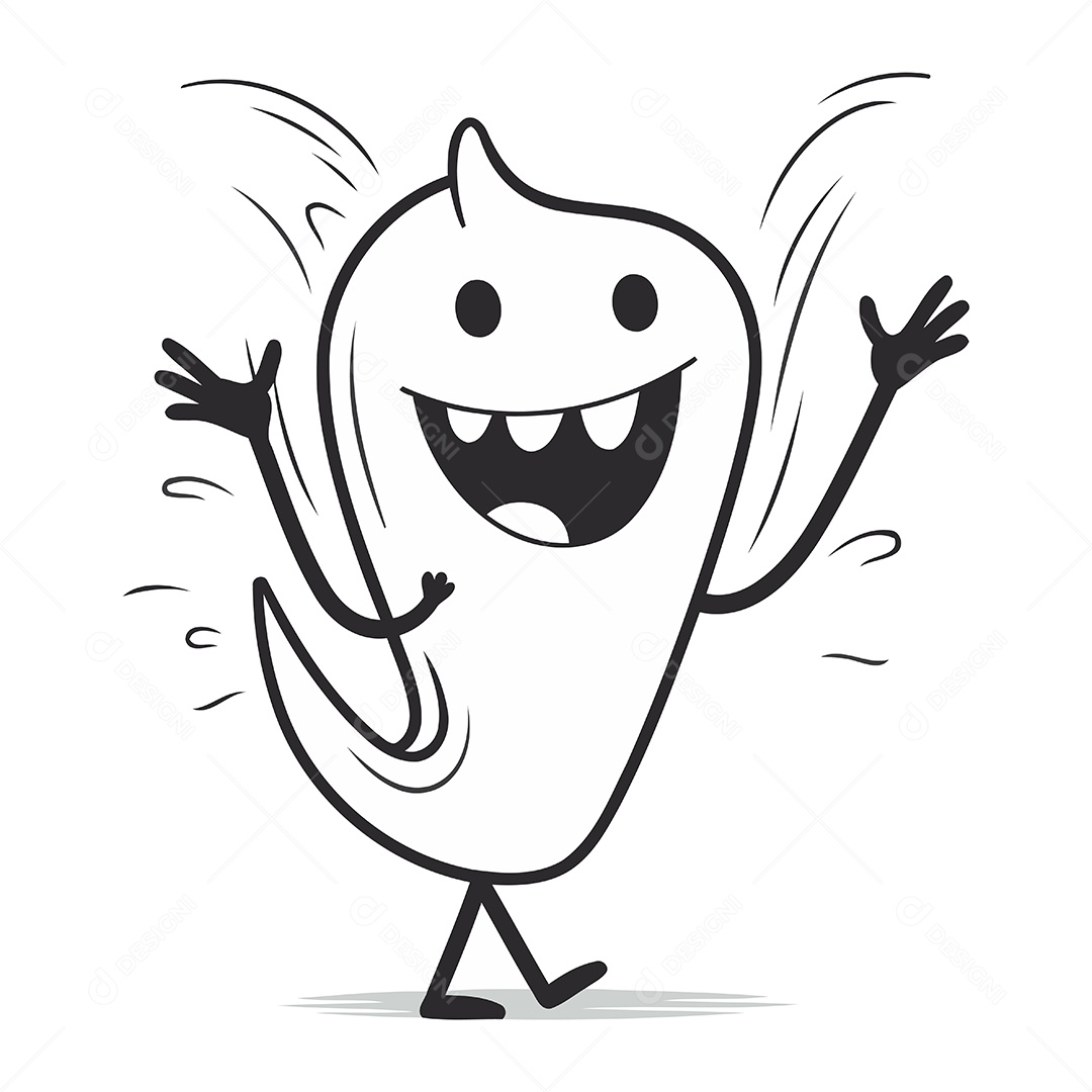 Pimenta de Desenho Animado Ilustração Vetor EPS