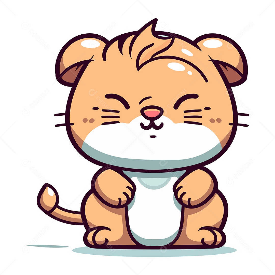 Hamster de Desenho Animado Ilustração Vetor EPS