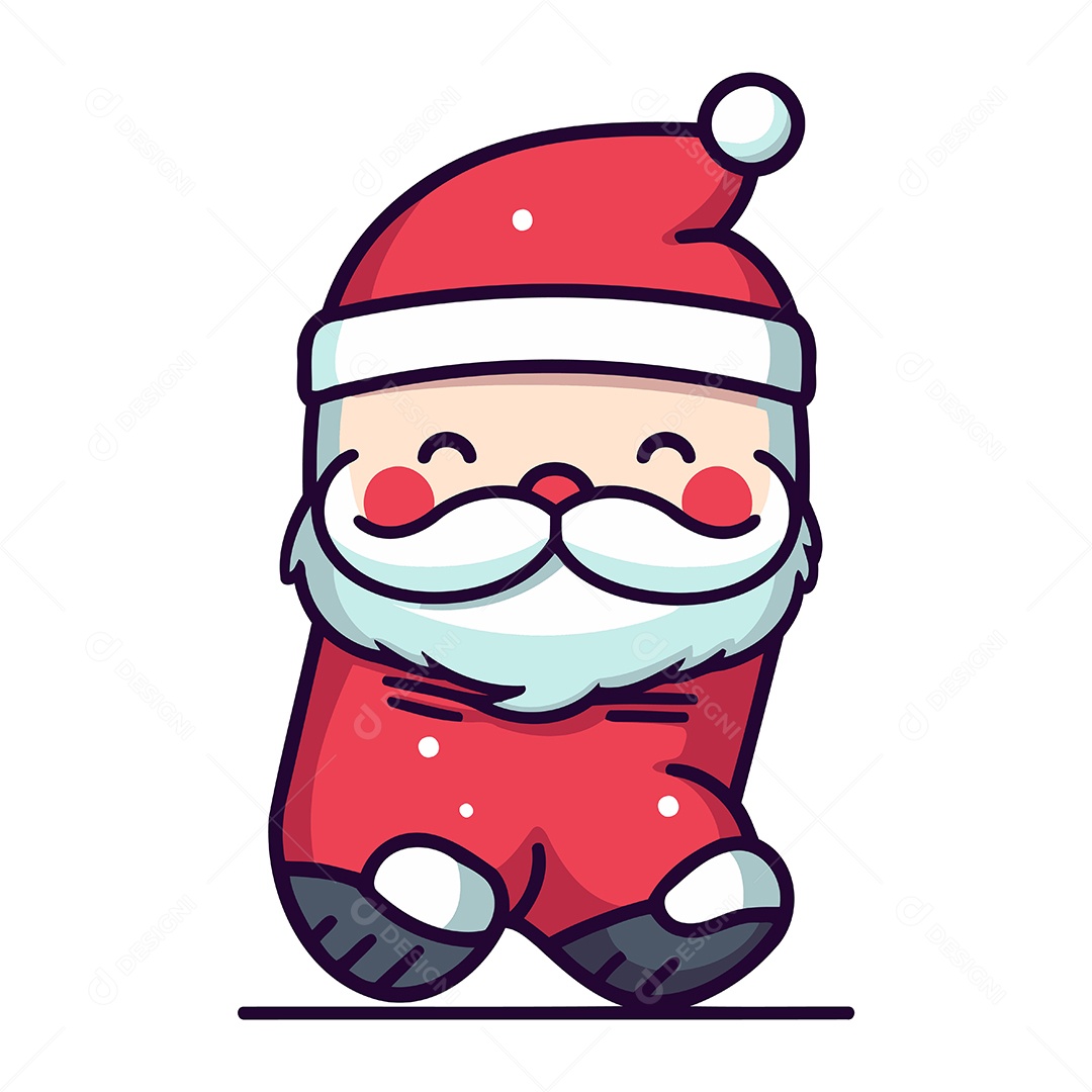 Papai Noel de Desenho Animado Ilustração Vetor EPS
