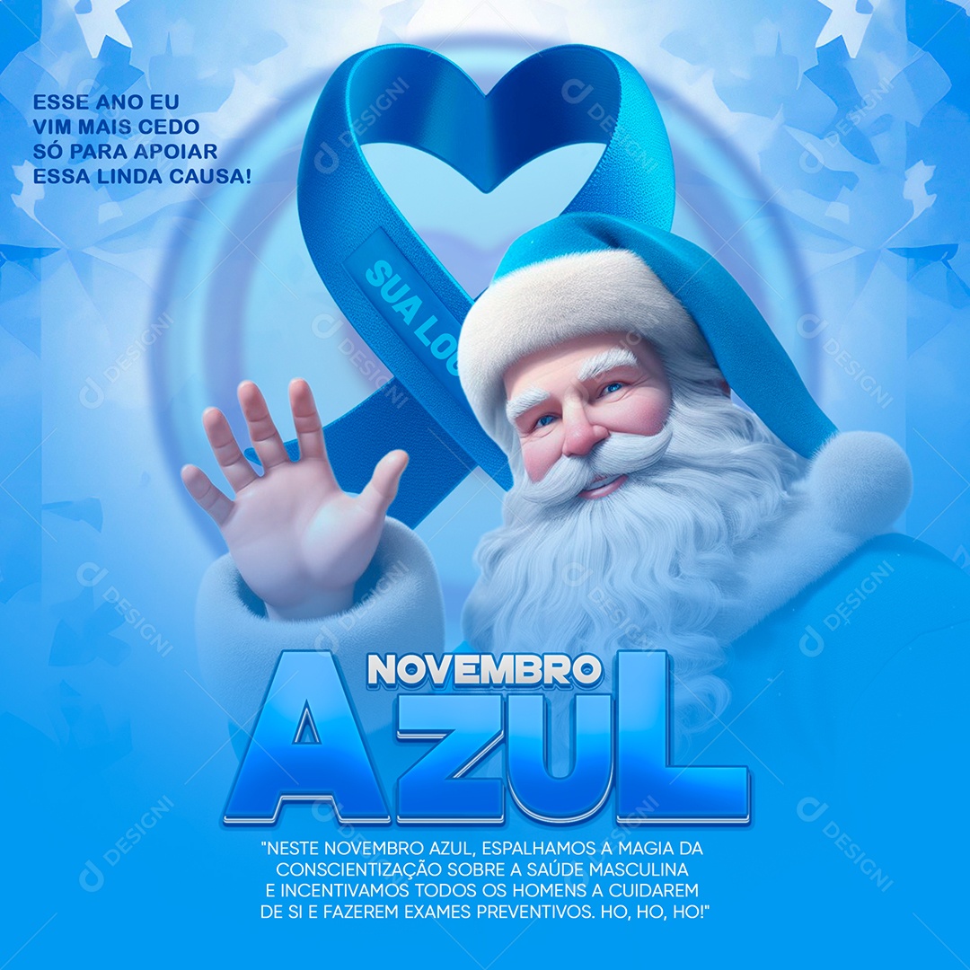 Social Media Saúde Masculina Novembro Azul PSD Editável