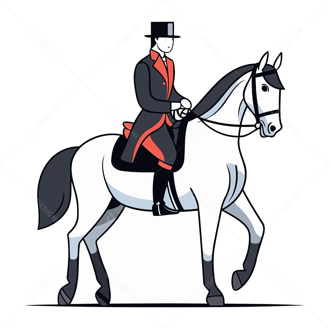 Cavaleiro de Desenho Animado Ilustração Vetor EPS