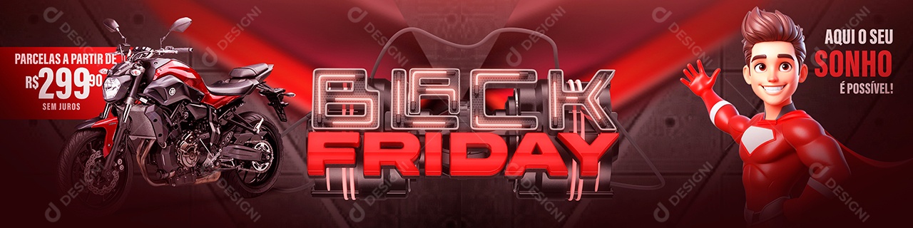 Social Media Carrossel Black Friday Concessionária PSD Editável