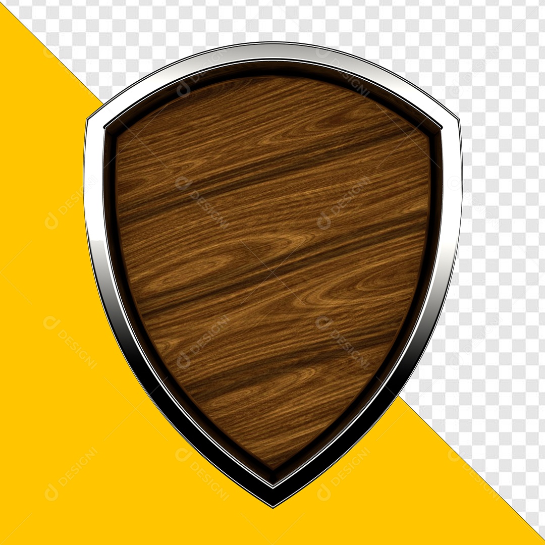 Placa Base de Madeira Elemento 3D para Composição PSD