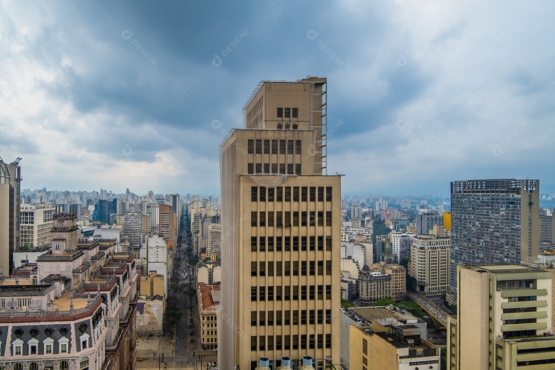 Vista de prédios no centro de São Paulo