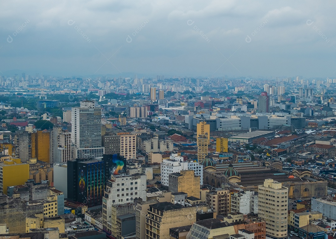vista de prédios no centro de São Paulo