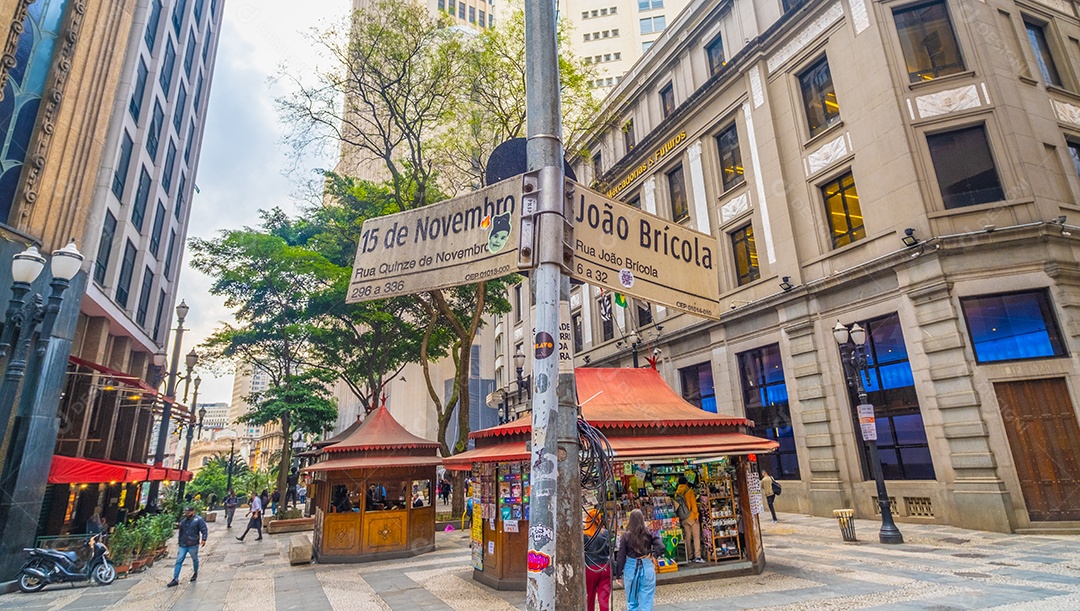 Ruas e prédios do centro de São Paulo