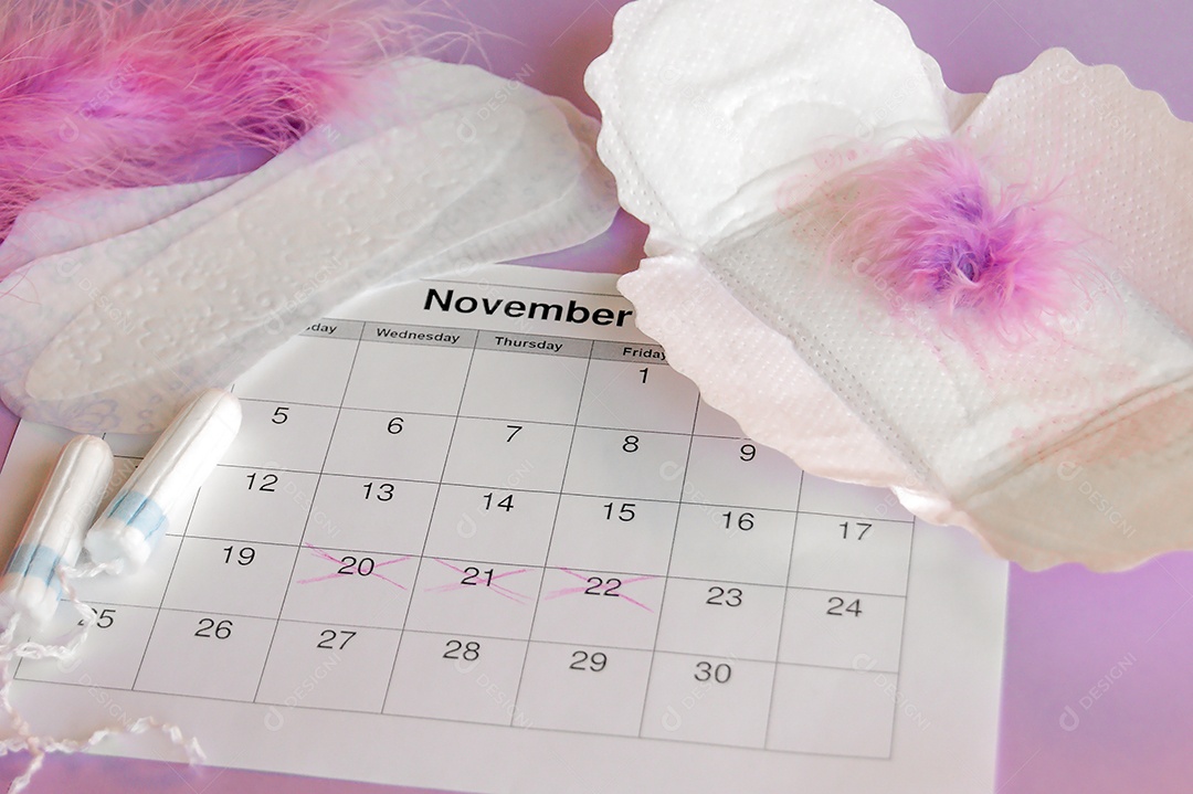 Absorventes variados diário ob e com abas e calendário