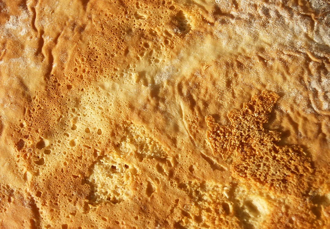 Textura de uma camada de bolo de mel