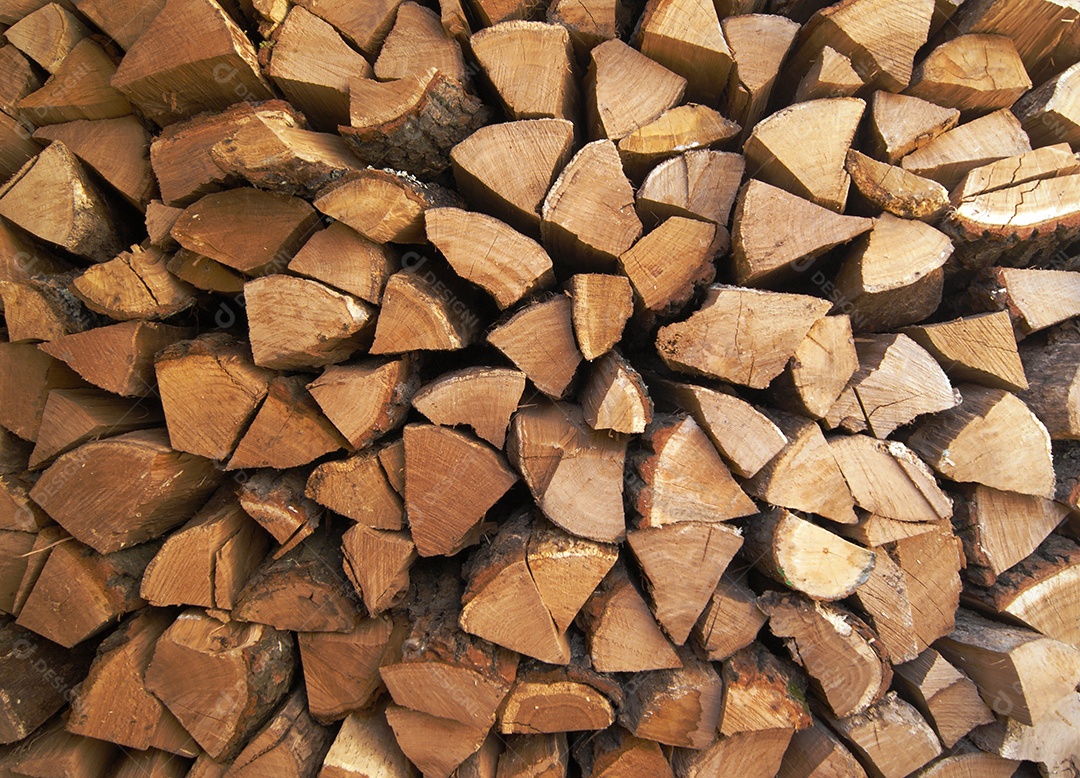 Pilha de lenha para o inverno