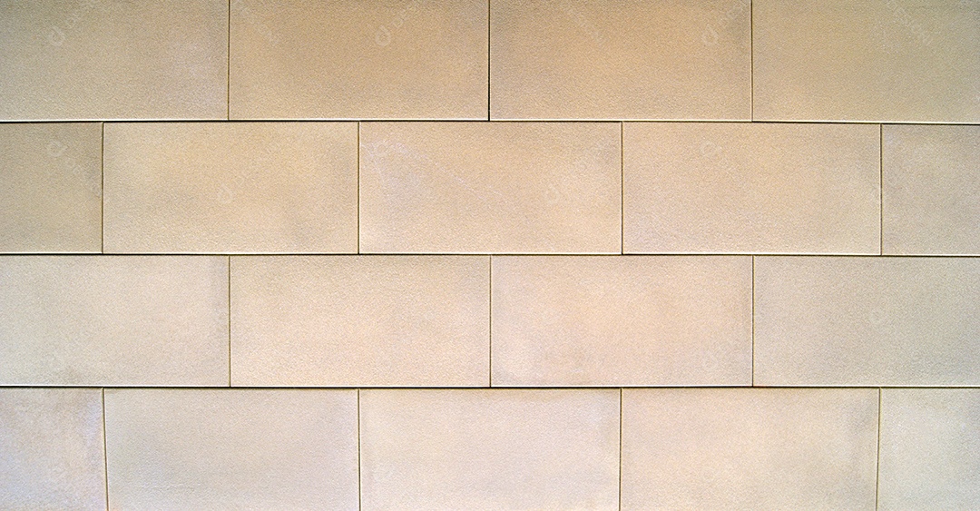 Parede de bloco de tijolos marfim