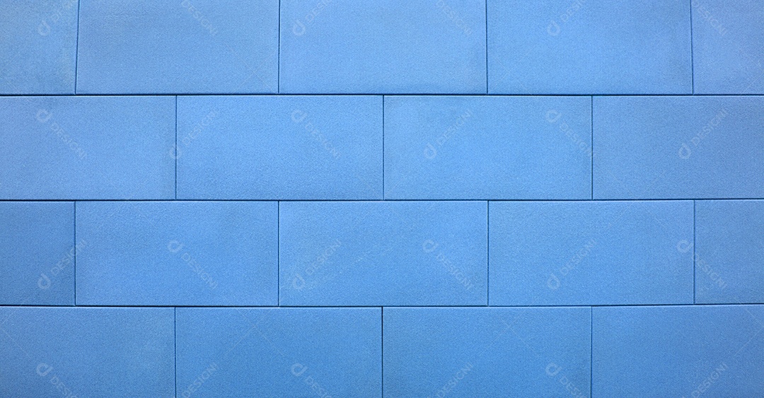 Parede de tijolos azul