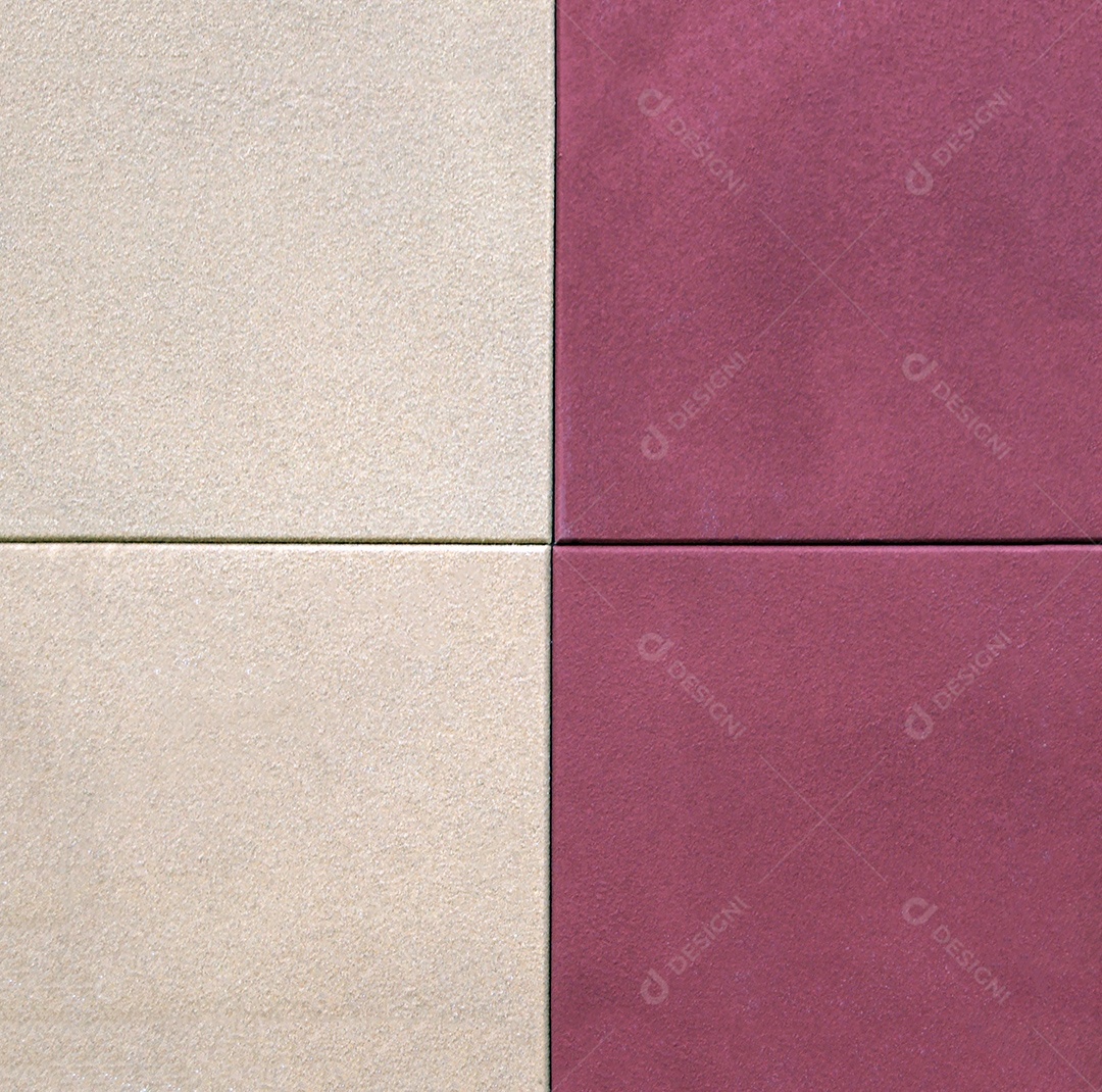 Parede de bloco confiável branca com bordô