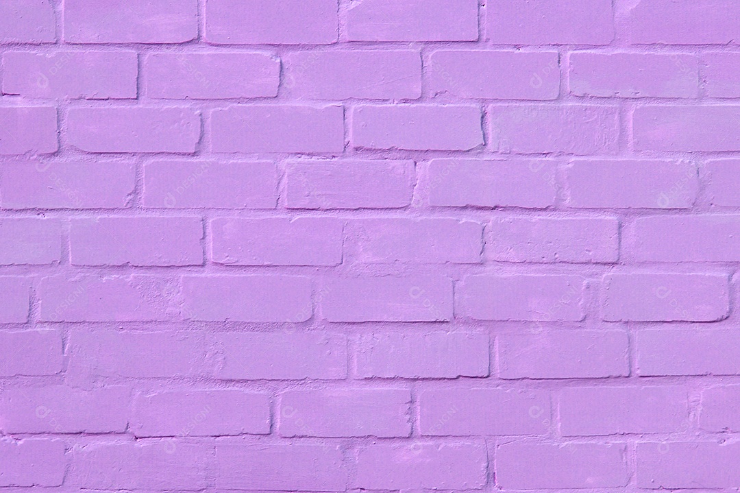 Parede de tijolos lilás