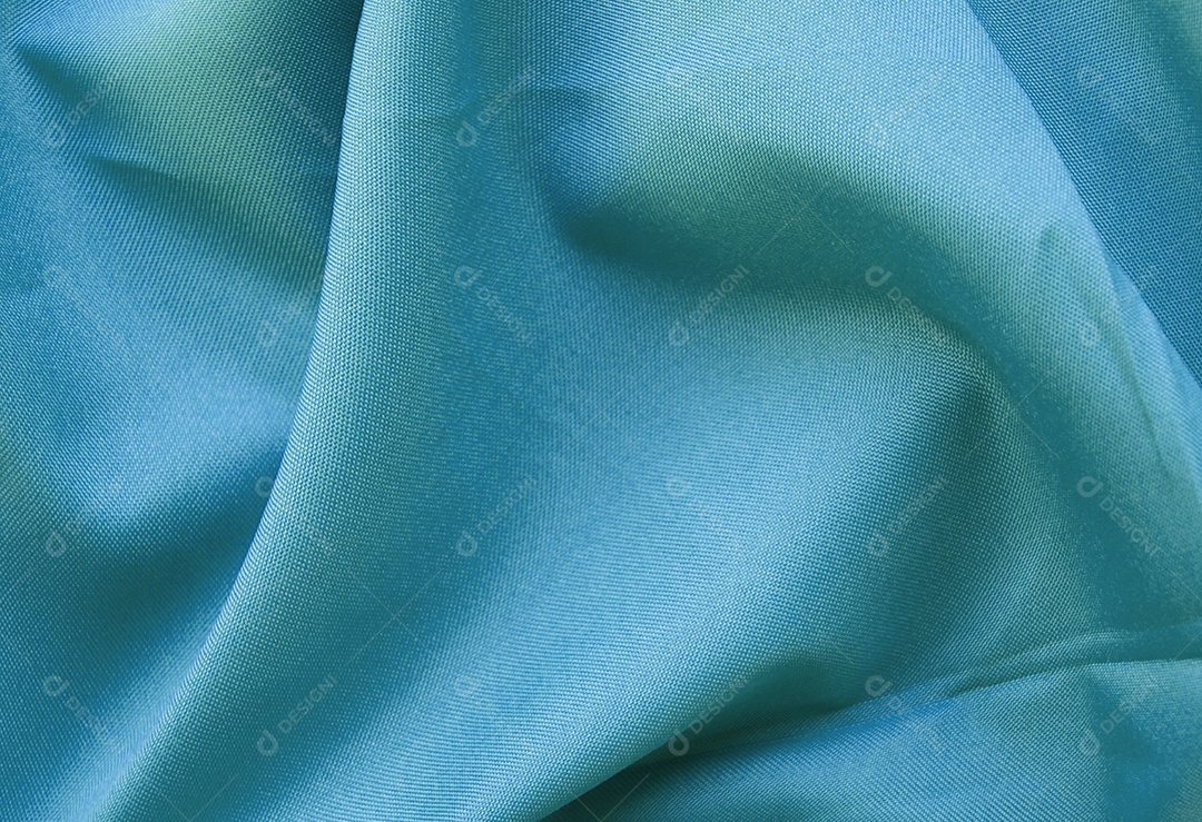 Tecido azul claro com grandes dobras abstrato