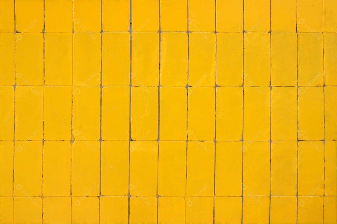 Parede de tijolos amarelo