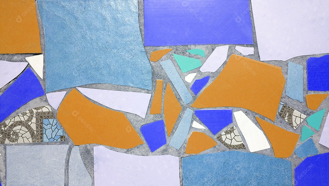 Idéia moderna de design de piso colorido