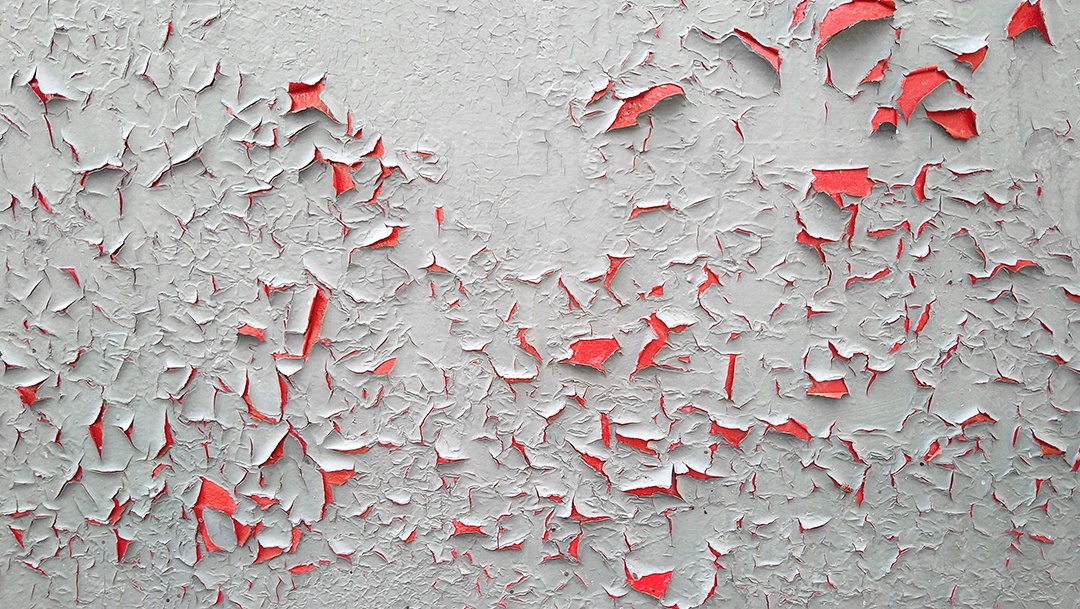 Textura metálica isolada enferrujada descascando cor