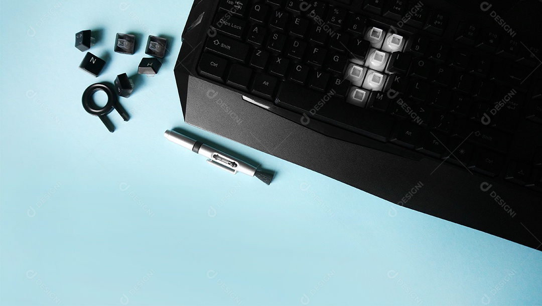 Substituição de teclas do teclado de computador